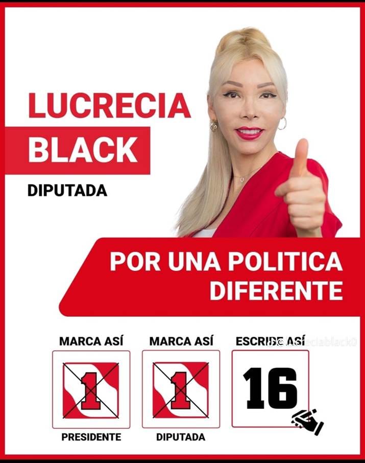 Picture of Lucretia Black's campaign poster.